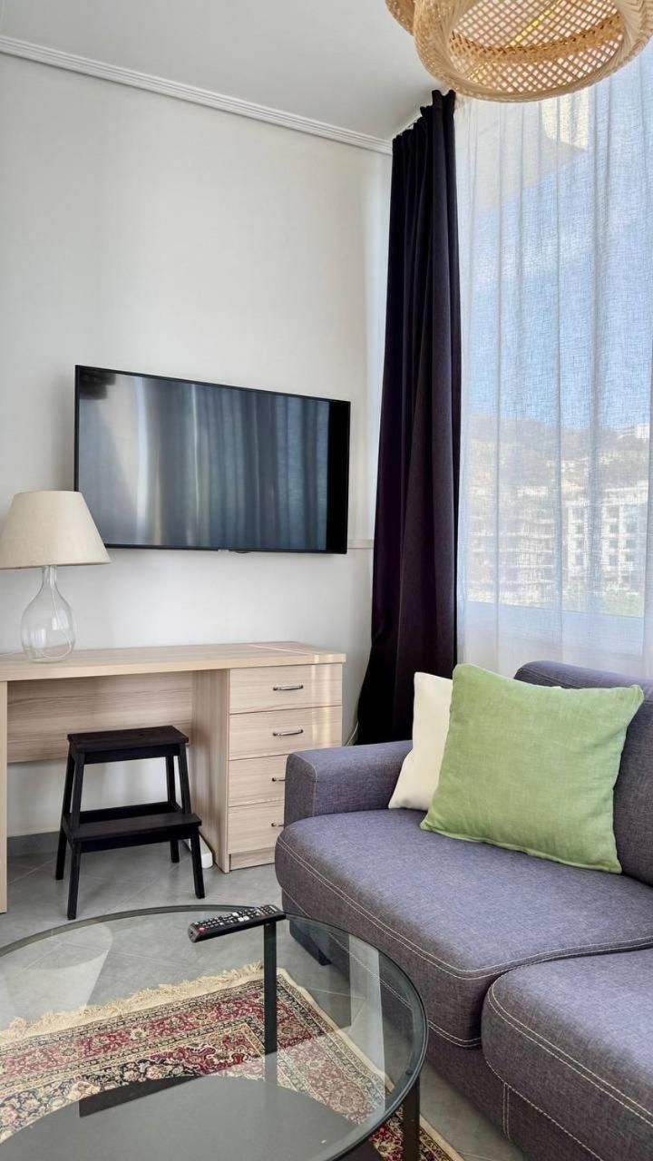 Viola Sea View Penthouse Apartment Sarande Bagian luar foto